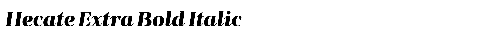 Hecate Extra Bold Italic image